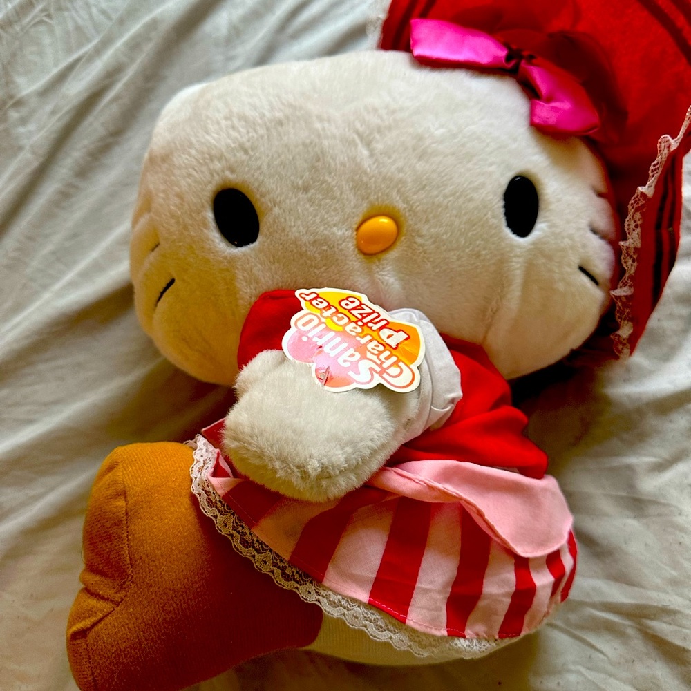 Hello Kitty Plush - White, Pink & Red Outfit with Orange Shoes
